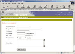 Kindred Intranet Project Profiles